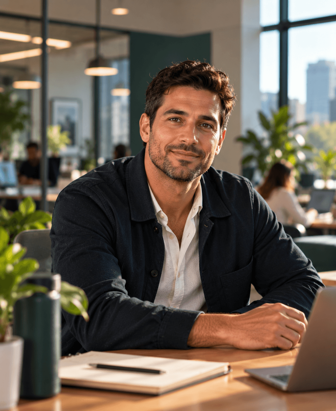 Employer founder and hiring leader in a modern workplace